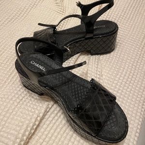 Chanel Platform Sandals